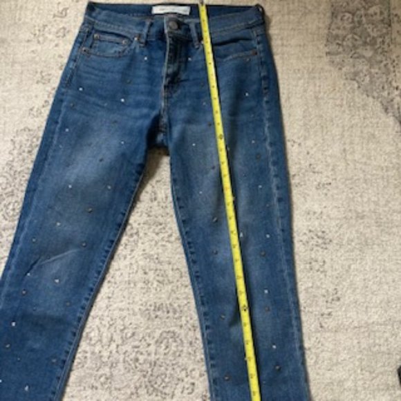🧡3/15 Gap 1969 Best Girlfriend Star Studded Jeans Women's 26 - Picture 3 of 9